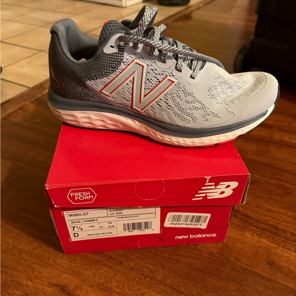 New Balance Blue and White Fresh Foam Sneakers